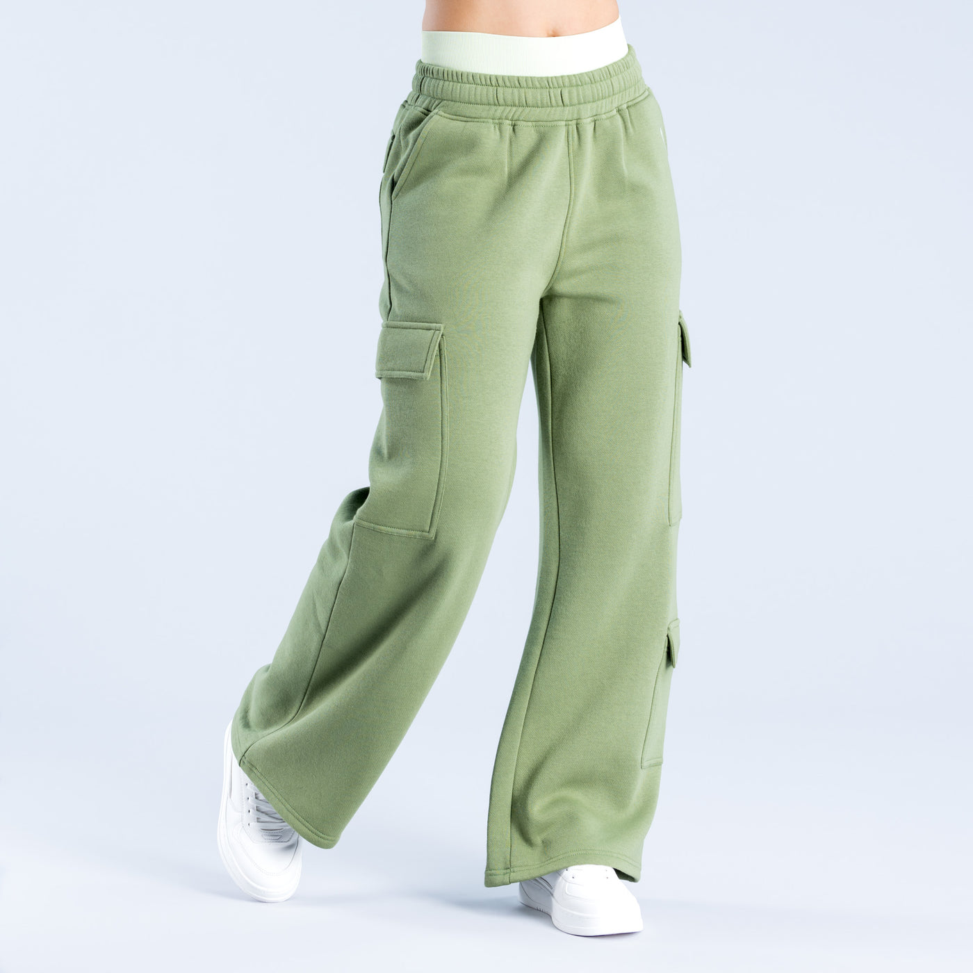 Lanyi Edit Wide Leg Cargo Joggers