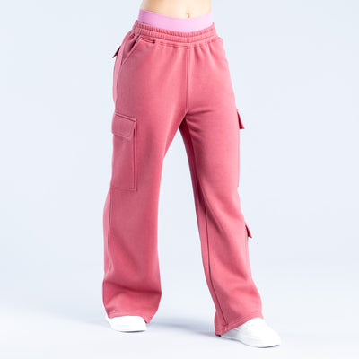 Lanyi Edit Wide Leg Cargo Joggers