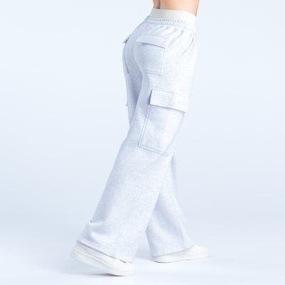 Lanyi Edit Wide Leg Cargo Joggers